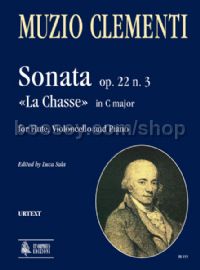 Sonata Op. 22 No. 3 “La Chasse” in C Major for Flute, Cello & Piano (score & parts)