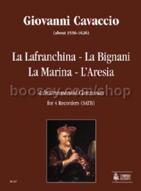 La Lafranchina - La Bignani - La Marina - L’Aresia for 4 Recorders (SATB) (score & parts)