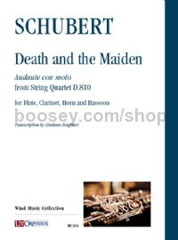 Death and the Maiden. Andante con moto from String Quartet D.810 for Flute, Clarinet, Horn & Bassoon