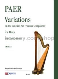 Variations on the Venetian Air 'Parona Compatime' for harp