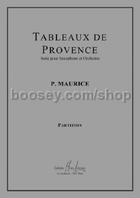 Tableaux de Provence - saxophone & orchestra (score)