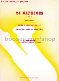 24 Caprices Vol.2 - alto saxophone solo