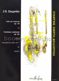 Solo de concert Op. 74  - alto saxophone & piano