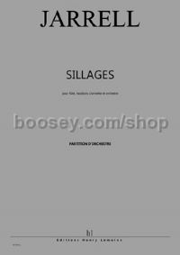 Sillages - Congruences II - flute, oboe, clarinet & orchestra (score)