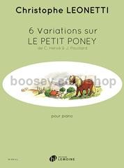 6 Variations sur Le Petit Poney (Piano)