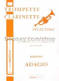 Adagio - trumpet or clarinet & piano