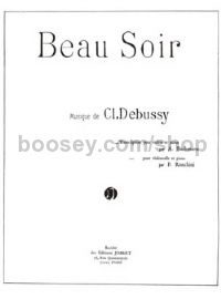 Beau soir (Evening fair) - violin or cello & piano