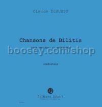 Chansons de Bilitis - reciter & quintet (2 flutes, 2 harps, celesta)