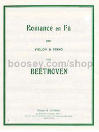 Romance Op. 50 - violin & piano