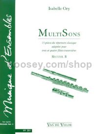MultiSons Vol.B - flute ensemble (3-4 flutes) (set of parts)