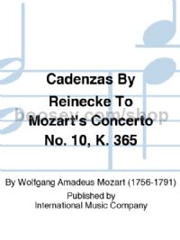 Cadenzas to Mozart's Piano Concerto No. 10, K. 365 - 2 pianos