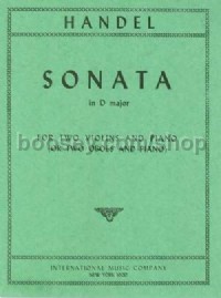 Sonata D Major (2 Violins & Piano)