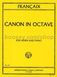 Canon in Octave for horn & piano