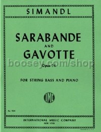 Sarabande And Gavotte Op74 (Double Bass & Piano)
