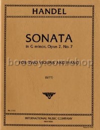 Sonata G Minor (2 Violins & Piano)