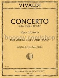 Concerto in Bb major Op. 20, No. 2 RV 547 - violin, cello & piano reduction