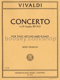 Konzert D-Dur (2 Violins & Piano)
