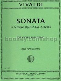 Sonata A Major, RV 31 Op. 2, No. 2