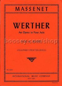 Werther Vocal Score