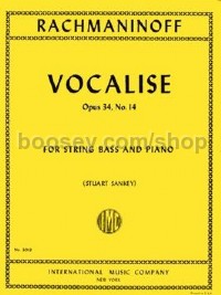 Vocalise Op. 34/14  (Double Bass & Piano)