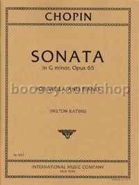 Sonata in G minor, Op. 65 for viola & piano