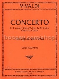 Violin Concerto E Major (Violin & Piano)