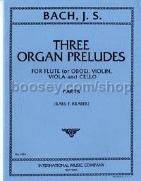 Js Three Organ Preludes  (Flute & Violin)