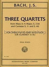 Three Quartets A Major S. 234