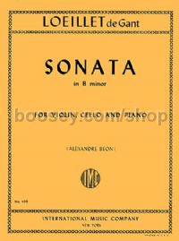 Sonata in B minor for violin, cello & piano (set of parts)
