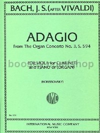 Adagio From Organ Concerto (Viola & Piano)