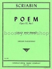 Poem Op32/1 (Cello & Piano)