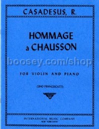Hommage A Chausson (Violin & Piano)