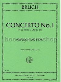 Konzert No.1 G-Moll (Violin & Piano)