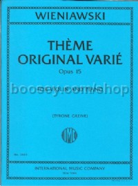 Theme Original Varie op. 15 (Score & Part)