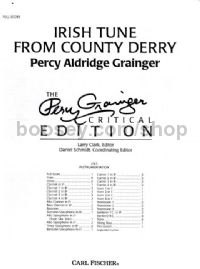 Irish Tune from County Derry Wind Band Score