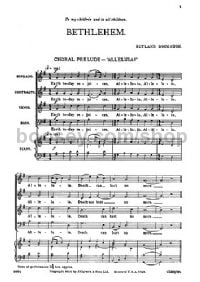 Bethlehem (vocal score)