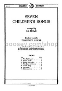Seven Children's Songs (Unison)