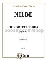 Concert Studies (50) Op. 26 Bassoon