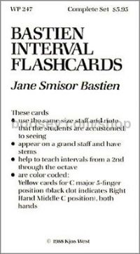 Bastien Interval Flash Cards 