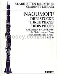 3 Pieces - clarinet in A & piano