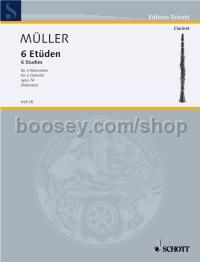6 Etudes op. 74 - 2 clarinets