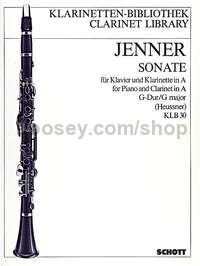 Sonata in G major - clarinet in A & piano