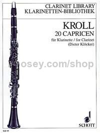 20 Caprices - clarinet