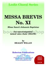 Missa Brevis XI (Sancti Johannis..) - SATB choir