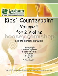Kids' Counterpoint: Volume 1 for 2 Violins