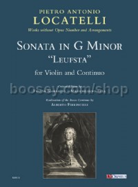 Sonata in G Minor ‘Leufsta’ for Violin and Continuo (Critical Edition Score & Parts)