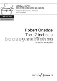The 12 inebriate days of Christmas (SATB with divisi & piano) - Digital Sheet Music