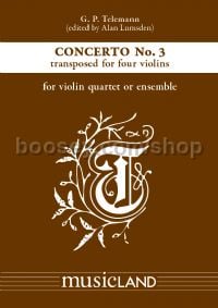 Concerto No3 D 4 Violins Violin 1 