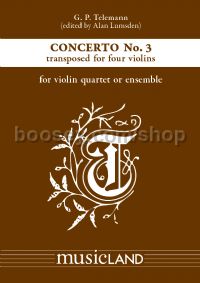 Concerto No3 G Trans 4 Violas Sc/pts 