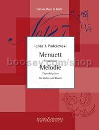 Menuet and Melody, Op. 14/1, op.16/2 (Violin & Piano)
